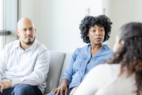 couple meeting with a professional